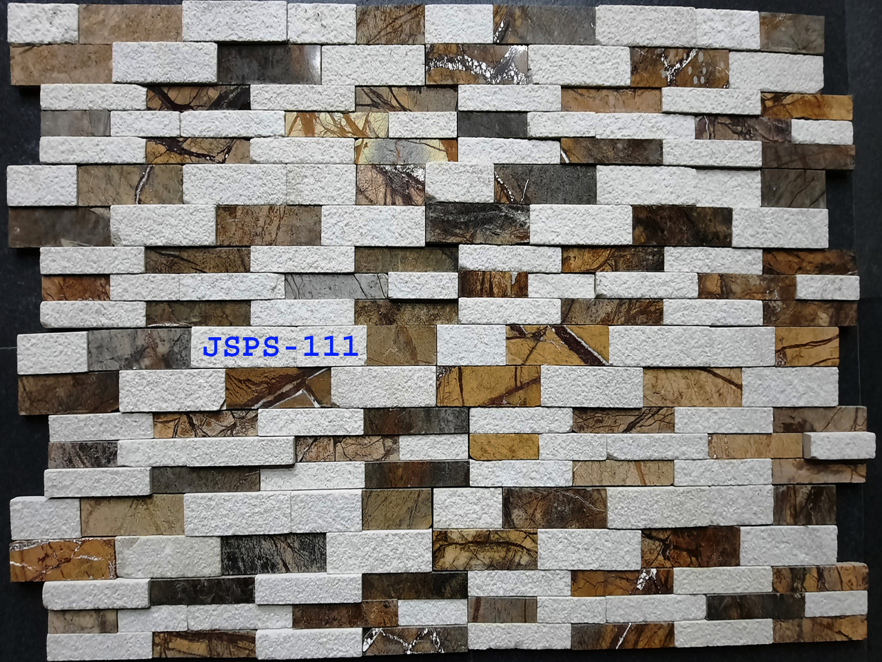 White Brown Sandstone Marble Wall Cladding Stone Tiles